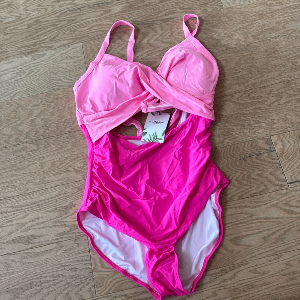 Eomenie NWT pink swimsuit size Large